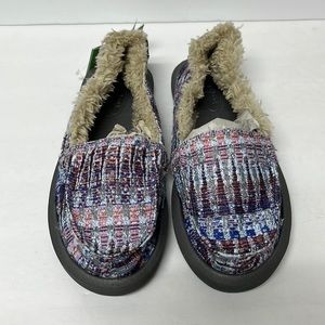 SANUK Women's Shorty Ice Chill Slipper, Dusty Peri Multi Icicle, 5 M US